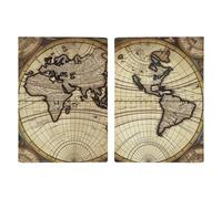 LHJKB Durable PU Material Passport Protective Cover, Ancient Map World Globe Printing Cute Passport Protective Cover Women and Men Passport Cover Wear-Resistant Passport Bag