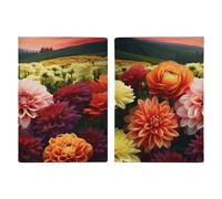 LHJKB Durable PU Material Passport Protective Cover, Beautiful Colorful Flowers Printing Cute Passport Protective Cover Women and Men Passport Cover Wear-Resistant Passport Bag