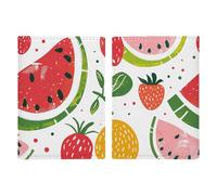 LHJKB Durable PU Material Passport Protective Cover, Bright Coral Red Printing Cute Passport Protective Cover Women and Men Passport Cover Wear-Resistant Passport Bag