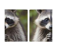 LHJKB Durable PU Material Passport Protective Cover, Cute Raccoon Printing Cute Passport Protective Cover Women and Men Passport Cover Wear-Resistant Passport Bag