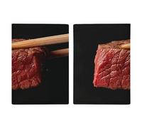 LHJKB Durable PU Material Passport Protective Cover, Grab A Piece of Beef Printing Cute Passport Protective Cover Women and Men Passport Cover Wear-Resistant Passport Bag
