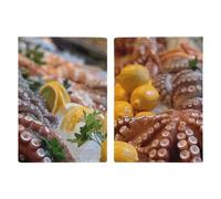 LHJKB Durable PU Material Passport Protective Cover, Seafood Food Photos Printing Cute Passport Protective Cover Women and Men Passport Cover Wear-Resistant Passport Bag
