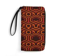 LHJKB Printed Leather Wallets for Men And Women, Small Leather Wallets with Wristbands, Shining Overlook Exquisite And Personal Portable Wallets