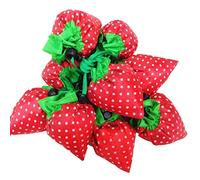 LHKJ 12 Pcs Strawberry Foldable Shopping Bag, with Pouch Shoulder Tote for Outdoor