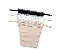 LHKJ 3 Pieces Lady Lace Camisole Lace Half Bralette Neck Lace Top Bandeau Bra Camisole with Adjustable Strap for Women Girls