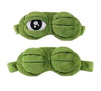 LHKJ Creative Cartoon 3D Frog Eye Mask Fluff Eyeshade Funny Gift Anime