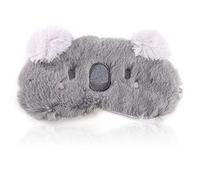 LHKJ Cute Animal Fluffy Sleeping Eye Mask, Soft Plush Blindfold Eye Cover with 3D Ears Gray koala for Kids