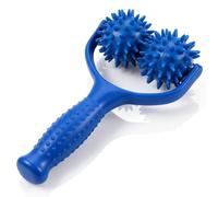 LHKJ Handheld Dual Massage Ball Roller Stick, Body Massager to Reduce Cellulite and Relieve Sore Muscles on Shoulder, Hip, Arm