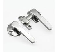 LHKQHRDL Door Handle Stainless Steel Soundproof Air Conditioning Energy Rotating Sealed Handle Lock Both Inside and Outside 1Pcs(Right)