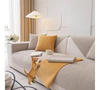 LHKXKKXX Sofa Cover Waterproof Blanket, Non-slip Sofa Cover 1 2 3 4 Seater Throw Blankets for Sofa, Couch Cover L Shape Corner Sofa Sofa Throw, Couch Cover Corner Sofa Sofa Cover,Light Brown,70x50cm