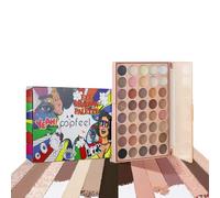 LHLXZQ 40 Colours Eyeshadow Palette, multi-color pearl makeup tray eye shadow palette, matte, flash, shiny and pearlescent neon eyeshadow tray set, daily party makeup plate * 3