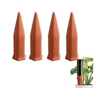 LHLXZQ 4Pcs Clay plant automatic watering stakes, self-priming pot watering nails, clay drip irrigation posts, slow release plant automatic waterers, indoor and outdoor pot watering posts *4