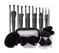 LHLXZQ Makeup Brush Set, Travel Beauty Tool Set with Makeup Sponge, Powder Puff, Brush Cleaner, Professional Facial Brushes for Foundation, Concealer, Eyeshadow, Blush#1