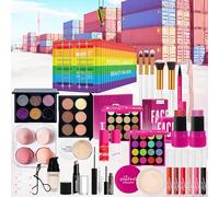 LHLXZQ Makeup Set for Women, All in One Set with Eyeshadow Palette Concealer Lipgloss Lipsticks Mascara Blush, Multipurpose Essential Starter Cosmetic Bundle for Teen Girls Women, P011A