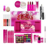 LHLXZQ Makeup Set for Women, All in One Set with Eyeshadow Palette Concealer Lipgloss Lipsticks Mascara Blush, Multipurpose Essential Starter Cosmetic Bundle for Teen Girls Women, B08
