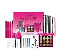 LHLXZQ Makeup Set for Women, All in One Set with Eyeshadow Palette Eyeshadow Stick Concealer Mascara Eyeliner Blush Glitter, Multipurpose Essential Starter Cosmetic Bundle for Teen Girls Women, 7B