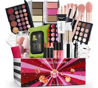 LHLXZQ Women's Makeup set, Full makeup set with eyeshadow, lipstick, lip gloss, concealer, mascara, beauty brush, etc. with storage case, portable travel cosmetic palette for teens and adults#7