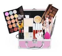 LHLXZQ Women's Makeup set, Full makeup set with eyeshadow, lipstick, lip gloss, concealer, mascara, beauty brush, etc. with storage case, portable travel cosmetic palette for teens and adults#4