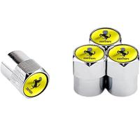 LHLYNYT 4 Pcs Tyre Valve Caps for Ferrari 250 GTO, Stem Dust Covers Tire Car With O Ring Seal Corrosion-Resistant Anti-Scratch Tyre Valve,A
