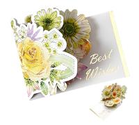 LHLZNB 3d birthday cardPersonalised Birthday Cards for Women - Exclusive Collection of Wife Birthday Card, Birthday Cards for Women, Birthday Card Mum, and More,personalised birthday (Yellow flowers)