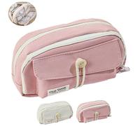 LHLZNB Adorable Stitch Pencil Case - Clear Pencil Case for Girls - Small & Large Pencil Cases - Perfect for School & Exams - Cute Pencil Case for Women,Clear Pencil case. (Pink)