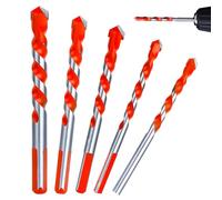 LHLZNB Comprehensive Masonry Drill Bits Set-5MM-12MM Masonry Drill Bit, Tile Drill Bits, Ceramic Tile Drill Bits, Concrete Drill Bits, Bosch Drill Bit Set-Ideal for Various Masonry Applications