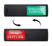 LHLZNB DO NOT DISTURB SIGN for Office - DO NOT DISTURB DOOR SIGN & MEETING IN PROGRESS DOOR SIGN - Perfect for OFFICE DOOR SIGN Needs，vacant engaged door sign toilet (black)