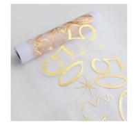 LHLZNB Elegant 50th Birthday Decorations - Gold Table Runner & Party Table Decorations for Girls - 50th Birthday Table Cloth & Happy Birthday Table Runner，28CM x 275CM。 (50)