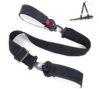 LHLZNB Heavy-Duty Adjustable Ski Equipment Carrier with Anti-Slip Shoulder Pads, Metal Buckles & Swivel Hooks for Downhill Skis, Boots, Snowboards,ski Straps,Snowboard Bag