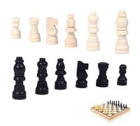 LHLZNB Premium Wooden Chess Set with- Perfect for Kids & Adults - Includes Chess and Draughts Board Game - Ideal for Travel & Home - Chess Set for Sale (Chess 2 inches)