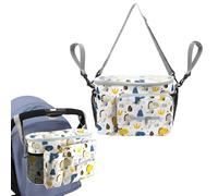 LHLZNB Revolutionary Pram Organiser Bag - Perfect for Baby Essentials, Includes Pram Cup Holder, Pram Rocker, Small Nappy Bag & More - Ideal Pram Accessories,pram Bag。
