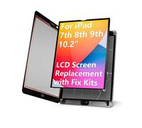 LHM for iPad 7th 8th 9th Gen 10.2" LCD Screen Replacement Display Assembly (Model: A2197 A2198 A2200 A2270 A2428 A2429 A2430 A2602 A2603 A2604 A2605) with Repair Kits (Not Touch Glass)