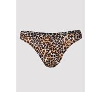 LHM Leopard Print Thong - L / XL - Brown Brown