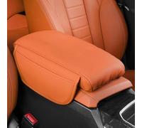 LHMM Car Armrest Box Booster Pad for Mercedes Benz G Class CLA Class CLS Class AMG GT EQC EQS EQB EQE, Car Arm Rest Padded Cover Memory Foam Leather Car Center Console Armrest Pillow,Orange