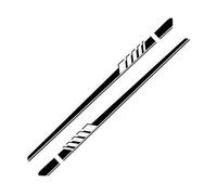 LHMM Car Stripe Sticker Racing Body Side Stripe Decal, for Land Rover Range Rover Evoque/Evoque Coupé Type LZ LV L551 L538 2012-2025 Car Body PVC Pinstripe Decal Stickers Decoration,A Black