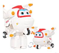 LHMYPP Astro L5CM Children's Toys Super Wings New Toys Mini Hangar Version Deform Airplane Boy's Deformation Robot Creative Inertial Vehicle Girl's Transforming Car