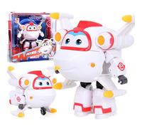 LHMYPP Astro Super Wings New Toys L12CM Children's Toys Hangar Version Deform Airplane Boy's Deformation Robot Creative Inertial Vehicle Girl's Transforming Car
