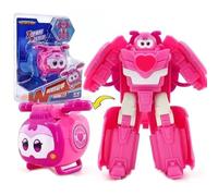 LHMYPP Dizzy Baby Super Transforming Mech Boy's Deformation Robot Super Wings New Toys Inertial Vehicle Girl's Transforming Airplane Children's Toys