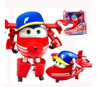 LHMYPP Flip Boy's Deformation Robot Hangar Version Deform Airplane Super Wings New Toys L12CM Children's Toys Creative Inertial Vehicle Girl's Transforming Car