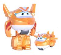 LHMYPP Golden Boy Super Wings Mini New Toys Boy's Deformation Robot L5CM Children's Toys Hangar Version Deform Airplane Creative Inertial Vehicle Girl's Transforming Car