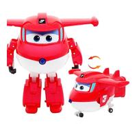 LHMYPP Jett Creative Inertial Vehicle Girl's Transforming Car Hangar Version Deform Airplane Super Wings New Toys Boy's Deformation Robot L12CM Children's Toys