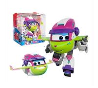 LHMYPP KuRui Super Wings New Toys L12CM Children's Toys Hangar Version Deform Airplane Boy's Deformation Robot Creative Inertial Vehicle Girl's Transforming Car