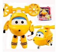 LHMYPP Neo Boy's Deformation Robot Hangar Version Deform Airplane Super Wings New Toys L12CM Children's Toys Creative Inertial Vehicle Girl's Transforming Car