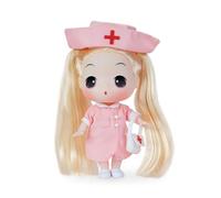 LHMYPP Nurse Simulation Dollhouse Toys Playsets 7.09 Inches Girl Dress-Up Ragdoll Fashion Soft Dolls Kids Princess Doll Children's Accessories Toys