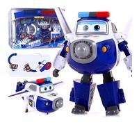 LHMYPP Paul Justice Professional Set+Handcuffs+Police Whistle Super Wings New Toys Boy's Creative Deformation Robot Children's Toys Girl's Transforming Airplane