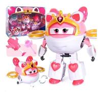 LHMYPP Sasha Magic Professional Set+Magic Wand+Rope Super Wings New Toys Boy's Creative Deformation Robot Children's Toys Girl's Transforming Airplane