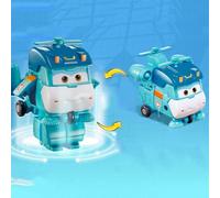 LHMYPP Shine Super Wings Mini New Toys Boy's Deformation Robot L5CM Children's Toys Hangar Version Deform Airplane Creative Inertial Vehicle Girl's Transforming Car