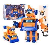 LHMYPP Super Wings Marty Maintenance Engineering Robot Set Boy's New Toys Deformation Robot Children's Toys Girl's Transforming Airplane Creative