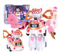 LHMYPP Super Wings Shasha Princess Makeup Robot Set New Toys Boy's Deformation Robot Children's Toys Girl's Transforming Airplane Creative