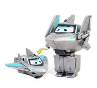 LHMYPP Traver Mini Hangar Version Deform Airplane L5CM Children's Toys Super Wings New Toys Boy's Deformation Robot Creative Inertial Vehicle Girl's Transforming Car
